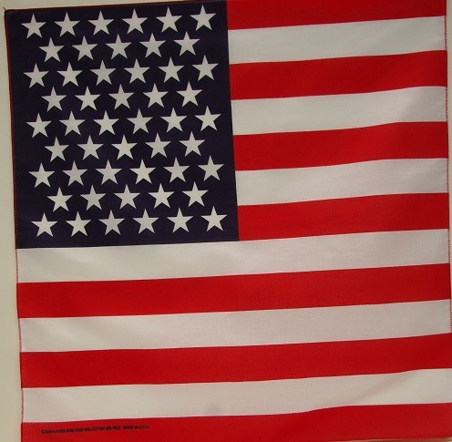 #085 US Flag Bandana